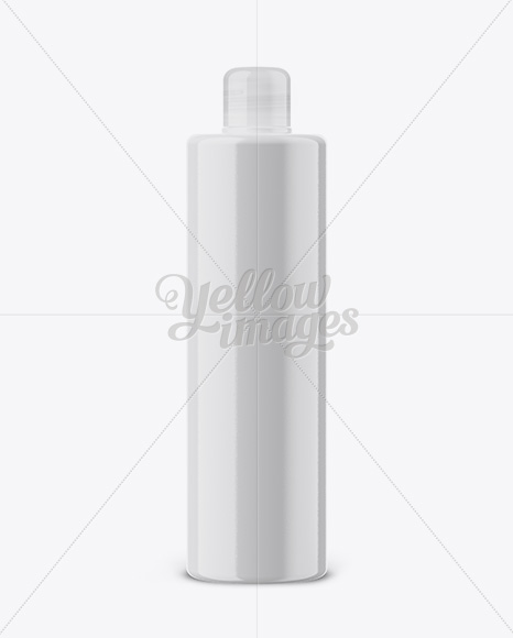 Round Cosmetic Bottle With Frosted Screw Cap Mockup