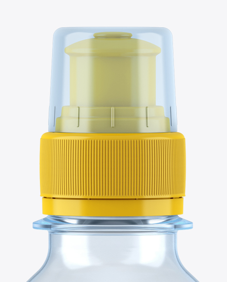 Blue PET Bottle With Sport Cap Mockup