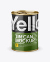 Tin Can With Pull Tab Mockup (High-Angle Shot)