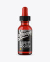Red Glass E-Liquid Bottle Mockup Red Glass E-Liquid Bottle Mockup