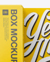 Carton Box Mockup - Front View