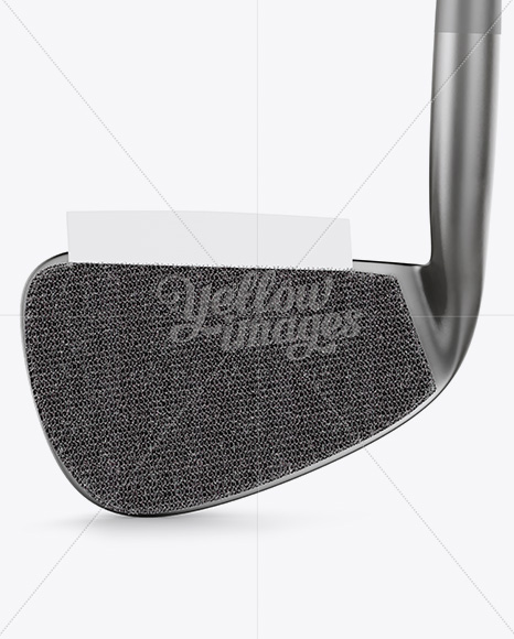 Golf Iron With Impact Improver Mockup - Front View