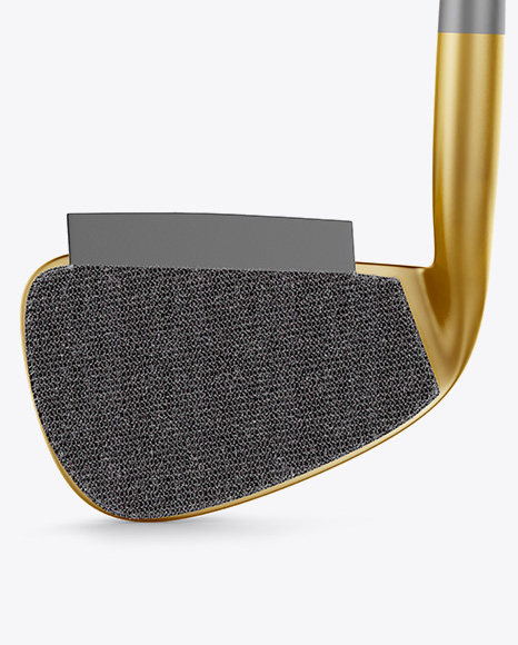 Golf Iron With Impact Improver Mockup - Front View - Free Download