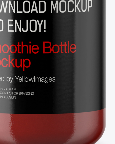 Bottle with Tomato Juice Mockup