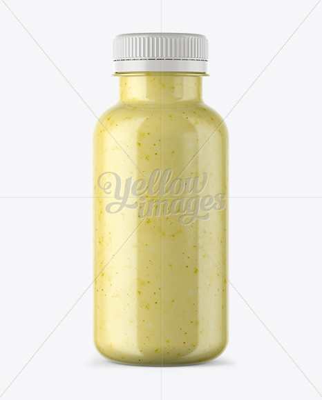 Banana Smoothie Bottle Mockup