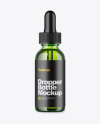 Green Dropper Bottle Mockup Green Dropper Bottle Mockup