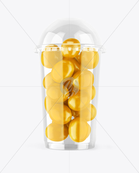 Cup with Yellow Cherry Tomatoes Mockup