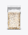 Food Bag w/ Oatmeal Mockup Food Bag w/ Oatmeal Mockup