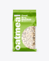 Food Bag w/ Oatmeal Mockup Food Bag w/ Oatmeal Mockup
