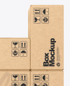 Kraft Boxes Mockup