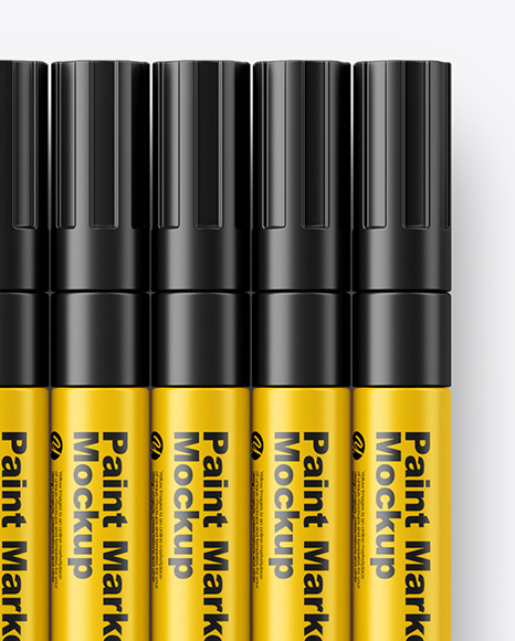 Matte Marker Pens Mockup