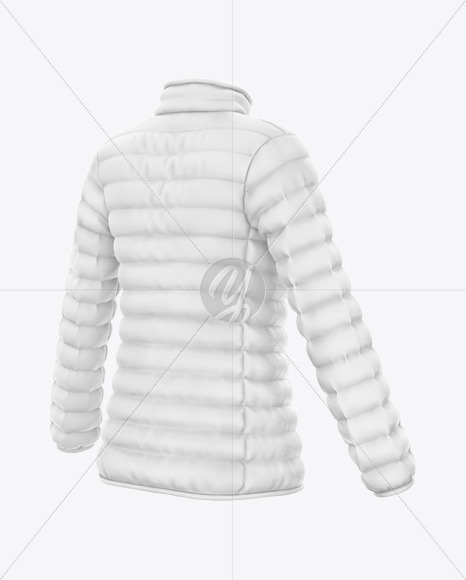 Women's Down Jacket Mockup - Half Side View