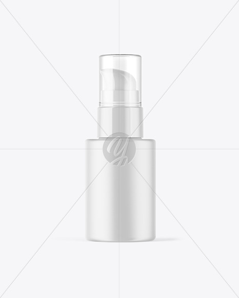 Matte Cosmetic Pump Bottle Mockup