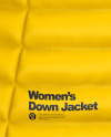 Women's Down Jacket Mockup - Half Side View