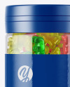 Gummy Bears Plastic Jar Mockup