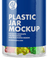 Gummy Bears Plastic Jar Mockup