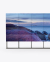 Wide Video Wall Mockup