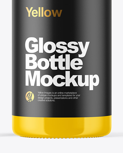 Glossy Dropper Bottle Mockup