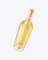 Clear Glass White Wine Bottle Mockup