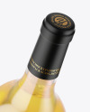 Clear Glass White Wine Bottle Mockup