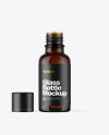 Amber Glass Dropper Bottle Mockup Amber Glass Dropper Bottle Mockup