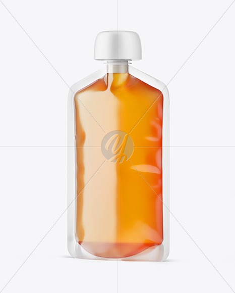 Doy-Pack with Honey Mockup