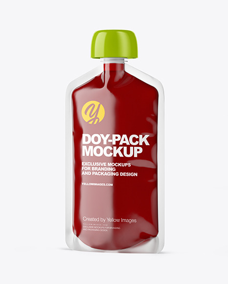 Doy-Pack with Jam Mockup