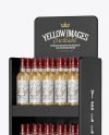 Stand with White Wine Bottles Mockup