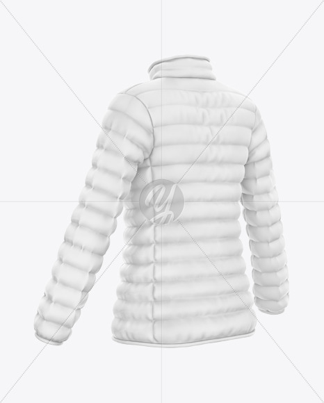 Women&#039;s Down Jacket Mockup - Half Side View