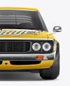 Retro Sport Car Mockup - Front View