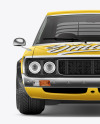 Retro Sport Car Mockup - Front View