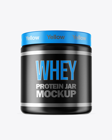 Matte Plastic Jar Mockup - Pill bottle mockup