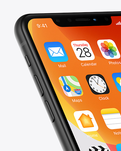 iPhone XR Black Mockup