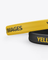 Two Matte Silicone Wristbands Mockup