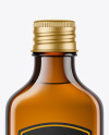 Glass Amber Bottle Mockup