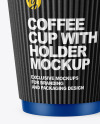 Coffee Cup with Straw Mockup