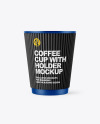 Coffee Cup with Straw Mockup