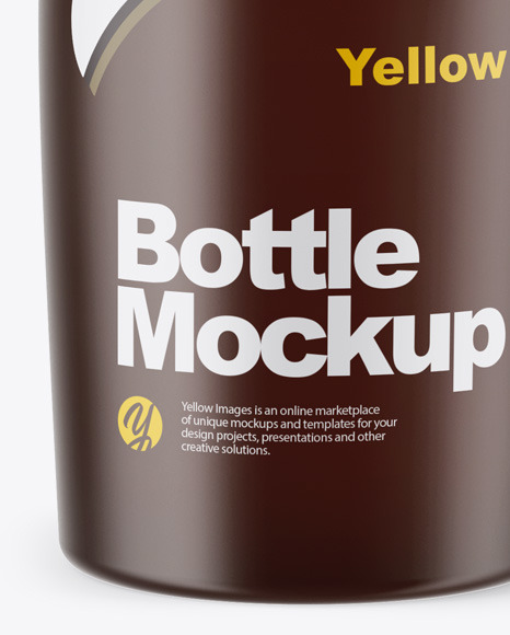 Amber Bottle Mockup