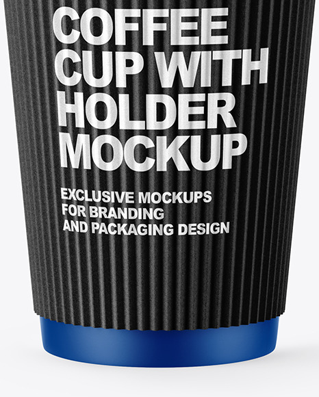 Coffee Cup with Straw Mockup