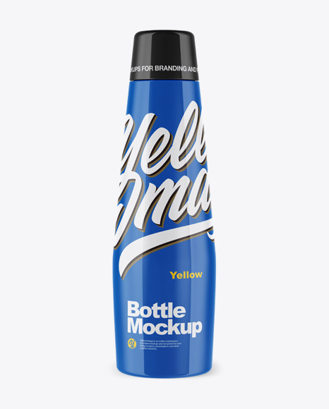 Glossy Bottle Mockup