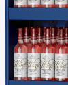 Stand with Rose Wine Bottles Mockup