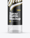 Glass Spray Bottle with Shrink Sleeve Mockup