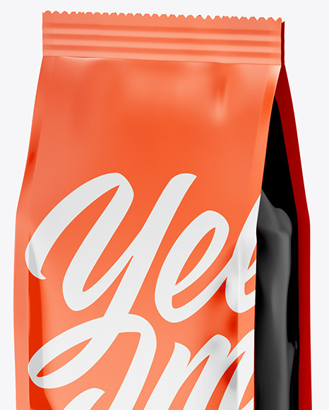 Glossy Food Bag Mockup