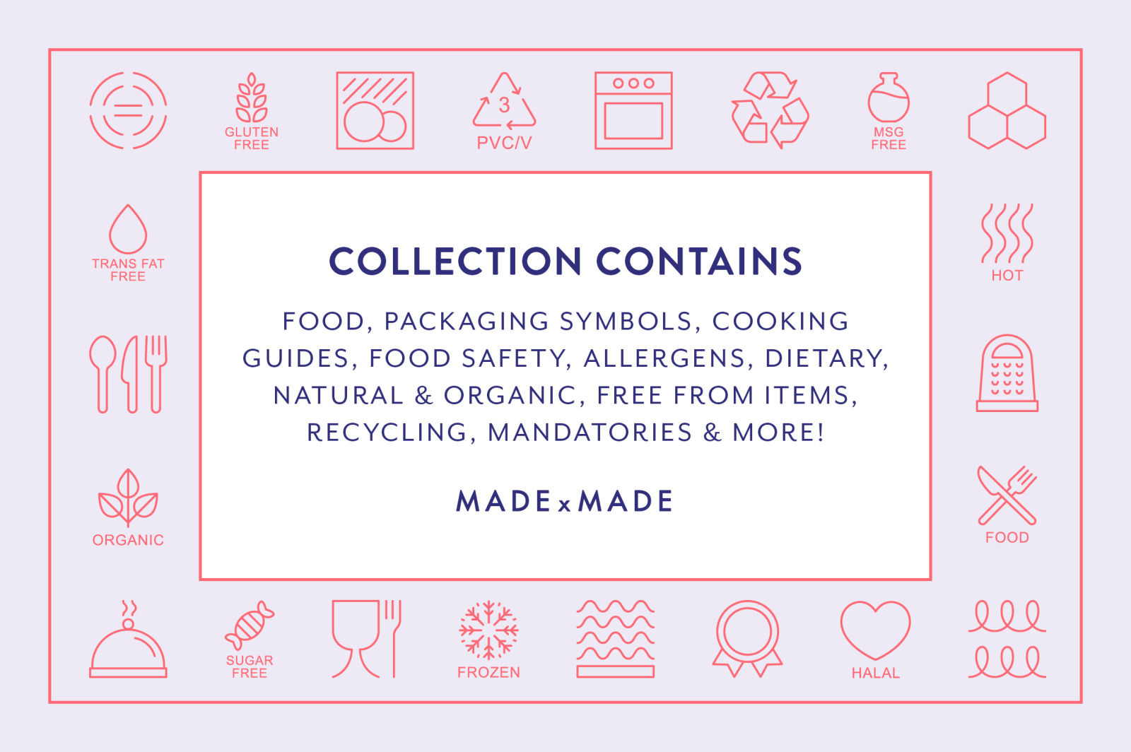 Line Icons – Food Packaging