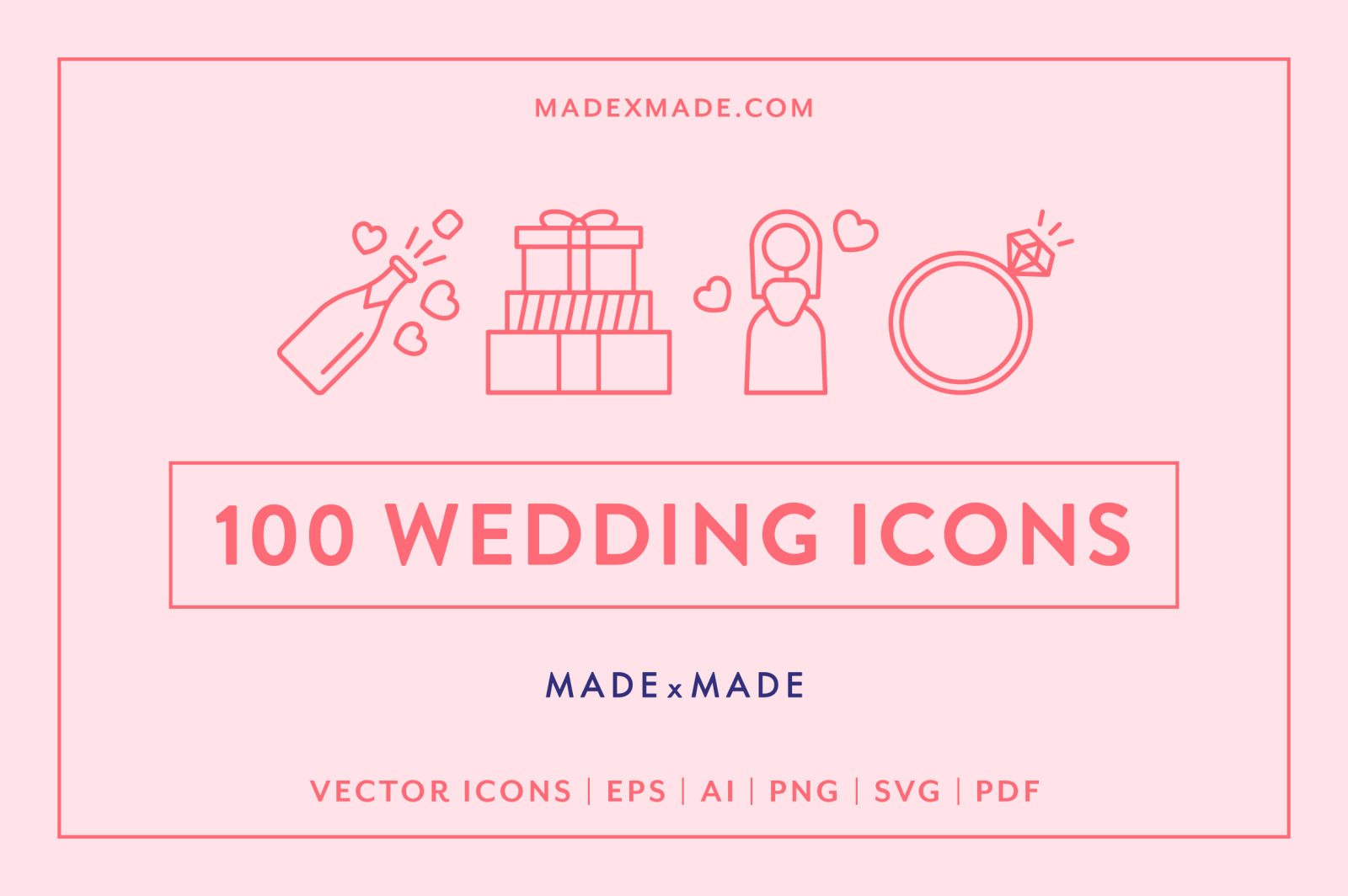 Line Icons – Wedding