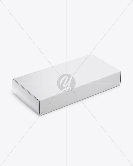 Matte Pills Box Mockup - Halfside View (High-Angle Shot)