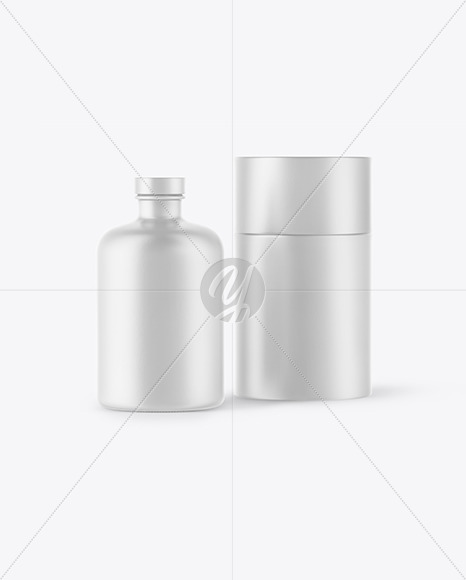 Ceramic Bottle w/ Paper Tube Mockup