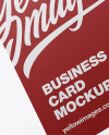 Paper Business Cards Mockup