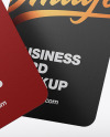 Paper Business Cards Mockup