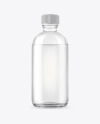 Clear Glass Cosmetic Bottle Mockup